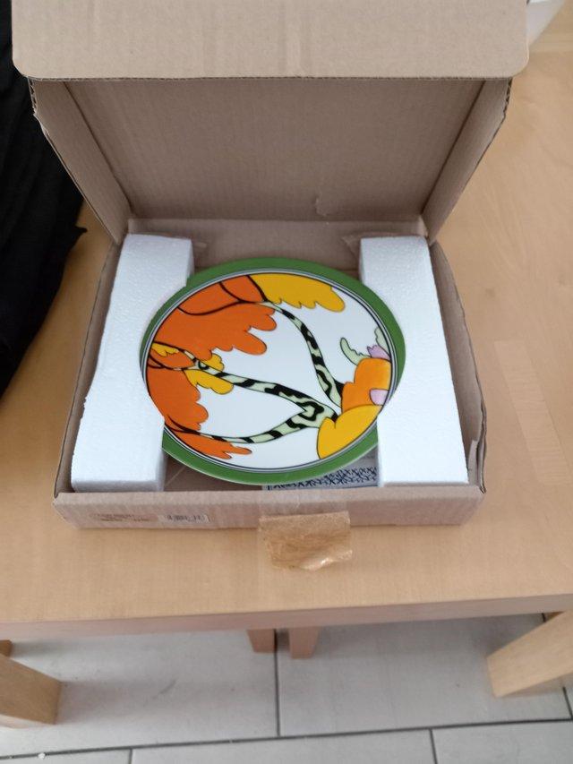 Preview of the first image of BRAND NEW GENUINE WEDGWOOD CLARICE CLIFF PLATE.