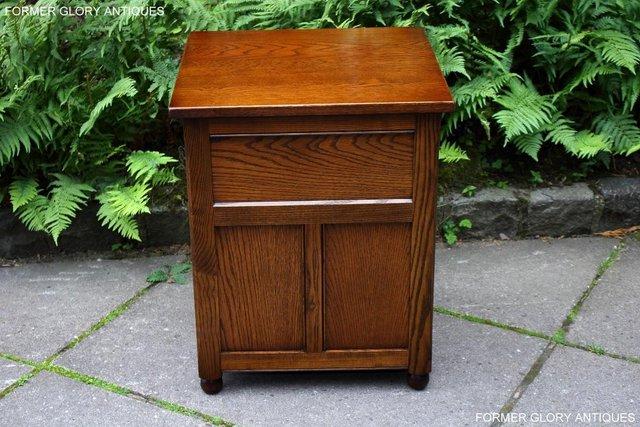 Image 50 of OLD CHARM LIGHT OAK BEDSIDE LAMP TABLES CHESTS OF DRAWERS