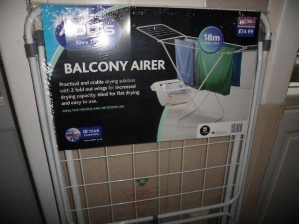Image 1 of ADDIS BALCONY CLOTHES AIRER NEW