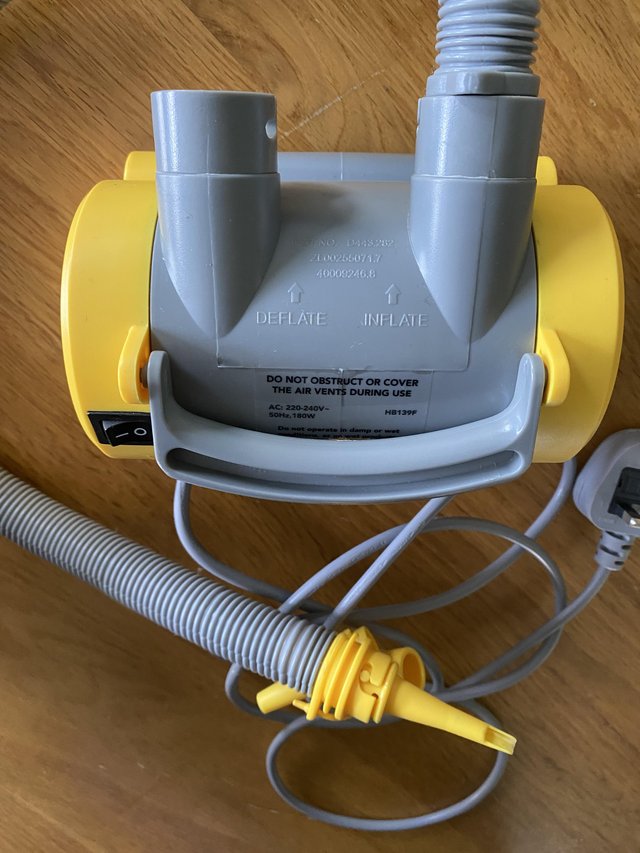 Preview of the first image of Electric air pump for paddling pool or inflatable.