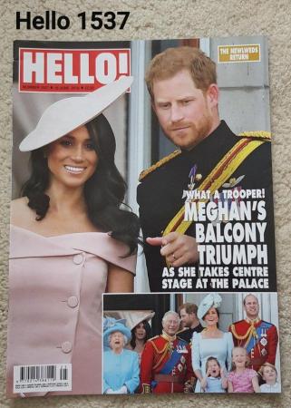 Image 1 of Hello Magazine 1537 - Meghan's Balcony Triumph Trooping 2018