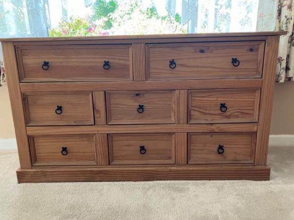 Image 1 of Wood Chest of Drawer Cabinet
