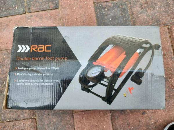 Image 2 of RAC DOUBLE-BARREL FOOT PUMP BOX INCLUDED