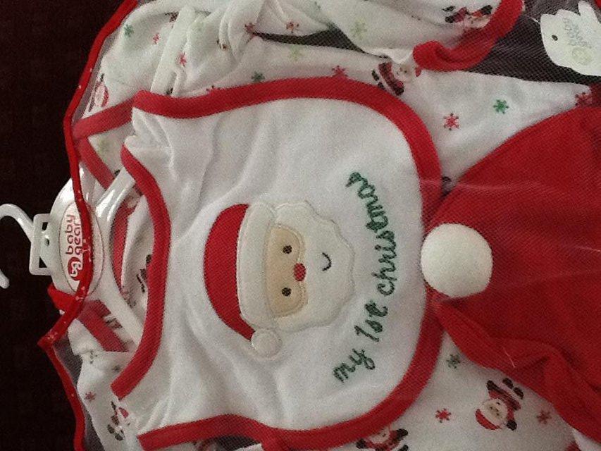 Preview of the first image of FATHER CHRISTMAS / FANCY DRESS BABY CLOTHES 3 - 6 MONTHS.