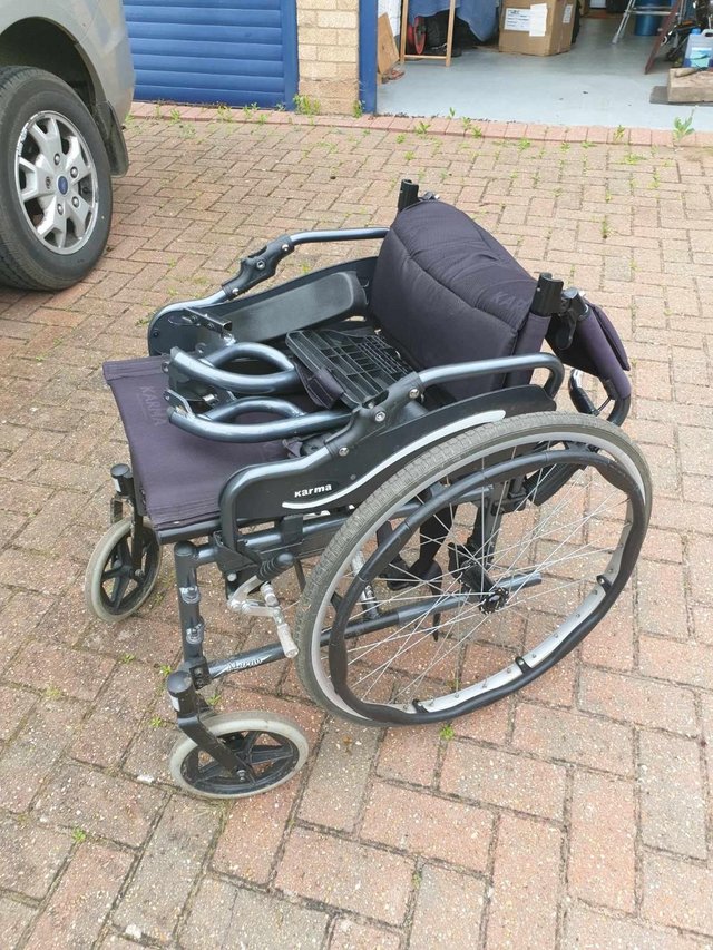 Preview of the first image of WHEELCHAIR AND WALKING FRAME IN VGC. PE3 6AJ.