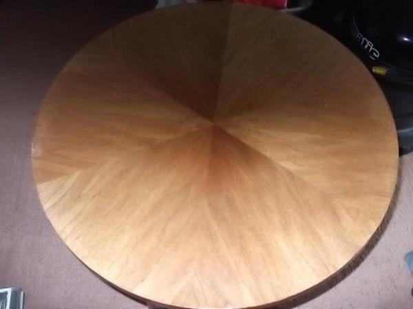 Image 1 of Mid century folding coffee / occasional table 60cm in diamet