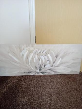 Image 1 of Grey coloured canvas wall art