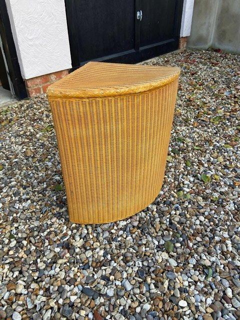 Preview of the first image of Lloyd Loom Lusty Linen Basket c1950’s.
