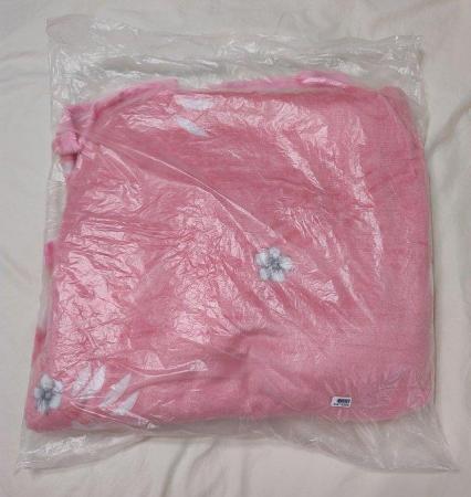 Image 1 of New Pink Floral Pattern Flannel Blanket Christmas 200x150cm