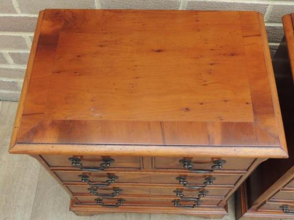 Image 14 of Pair of Burr Bedside Tables (UK Delivery)