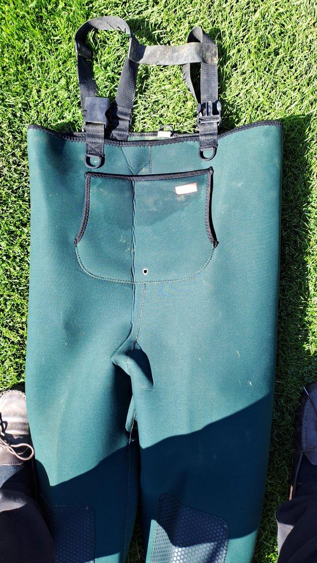 Preview of the first image of Leeda neoprene chest waders.