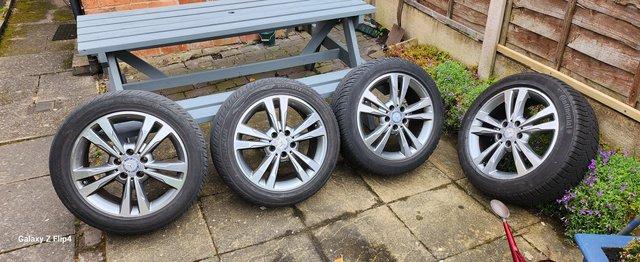 Image 2 of Alloy wheels and tyres for mercedes benz e220