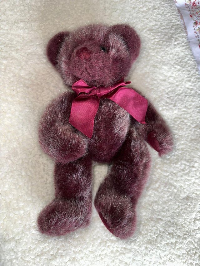 Preview of the first image of Cute Russ purple teddy bear.