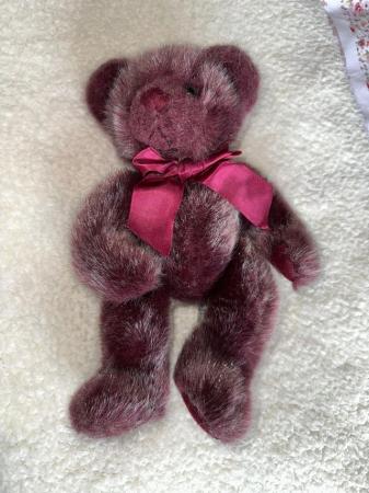 Image 1 of Cute Russ purple teddy bear