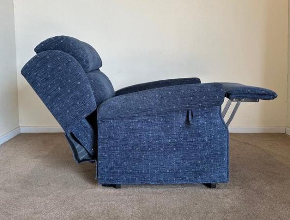 Image 15 of PRIMACARE ELECTRIC RISER RECLINER BLUE CHAIR ~ CAN DELIVER