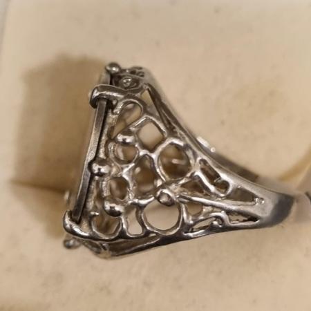 Image 1 of Sterling Silver antique coin ring
