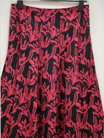 Image 5 of New Women's Monsoon Collection Ramona Red Skirt UK 10 12