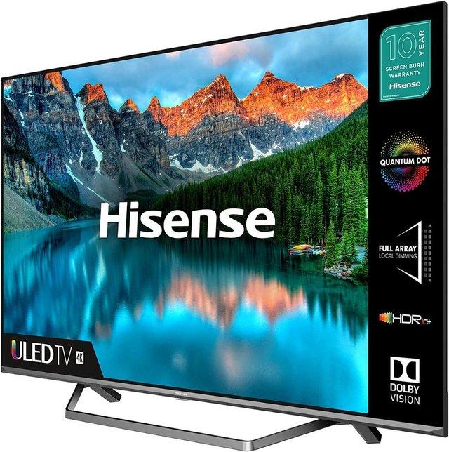 Preview of the first image of Hisense 55U7QFTUK 55 Inch ULED 4K Ultra HD Smart TV & Dolby.