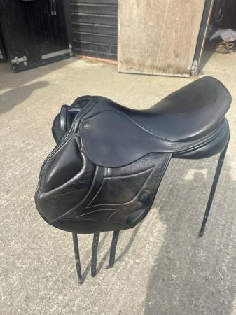 Image 3 of Ideal Impala jump saddle 17.5” black