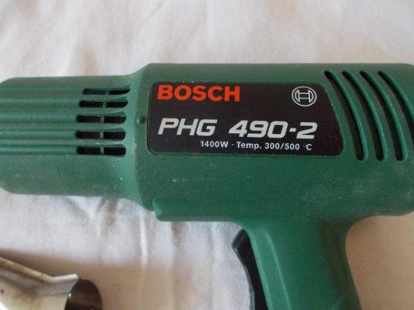 Image 3 of Bosch PHG 490-2 hot air heat gun paint stripper 1400W 500C