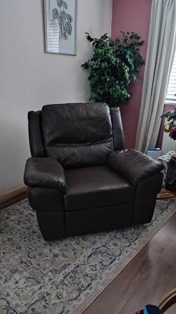 Image 1 of Free rocking recliner leather chair