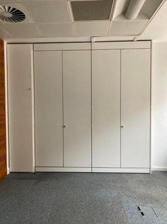 Image 11 of Lockable 4 door white office tall double cupboards/storage