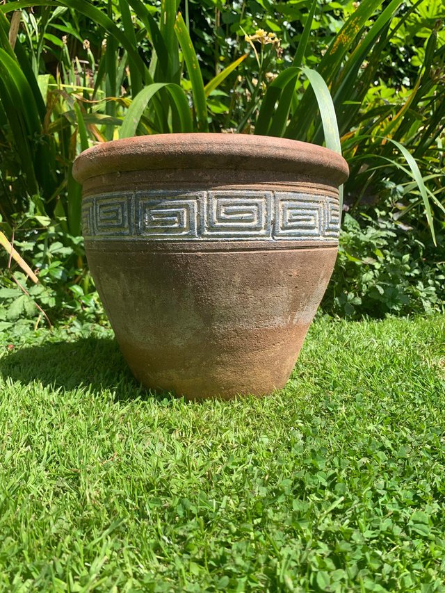 Preview of the first image of Terracotta plant pot handmade as per label.