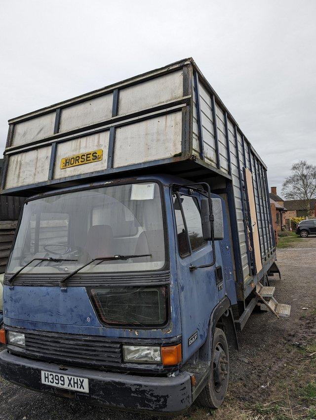 Preview of the first image of Horsebox DAF 45 stalled for 3.