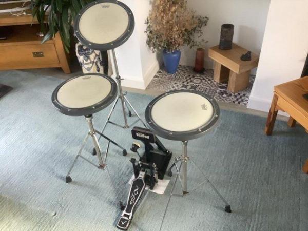 Image 1 of Remo practice pad drum kit. Good condition.