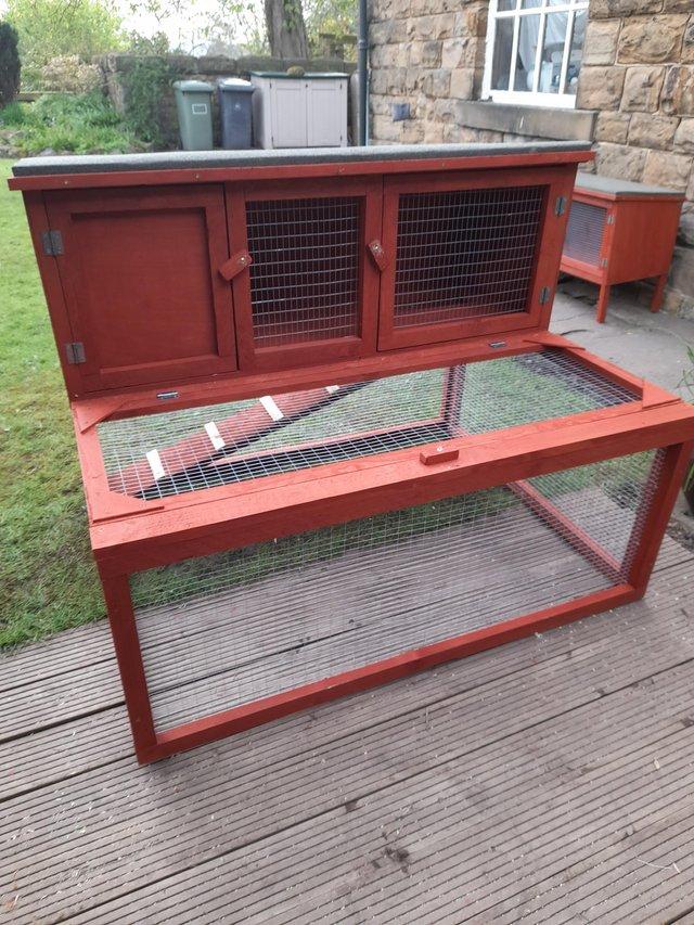 Preview of the first image of Rabbit hutch 4ft and run combo brand new.