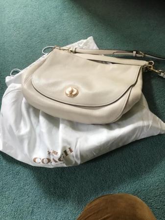 Image 1 of Coach pebble large leather handbag
