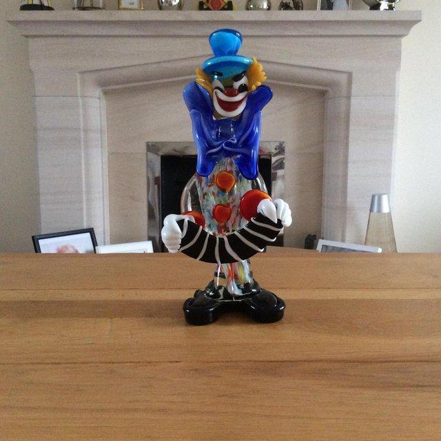 Preview of the first image of Murano Glass Clown Figurine Purchased in Venice in 1972.
