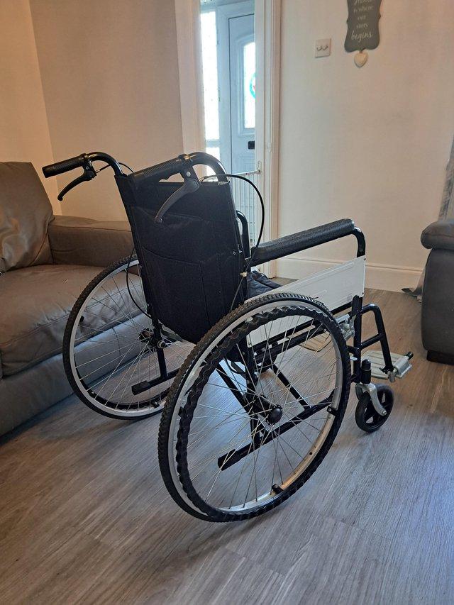 Preview of the first image of Folding wheelchair Local delivery.