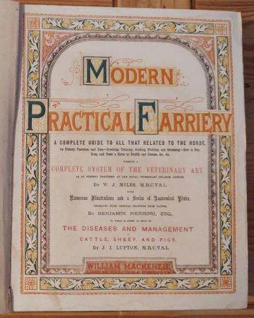 Image 1 of Rare Antique Book Of “Modern Practical Farriery”