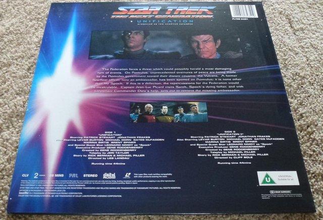 Image 2 of Star Trek: TNG, Unification. Laserdisc (1991