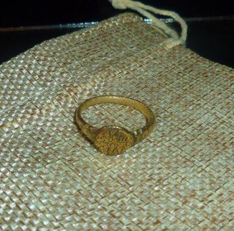 Image 14 of Ancient Antique Genuine Medieval Bronze Ring (5125)
