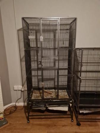 Image 5 of Large bird cage and stand few months old.