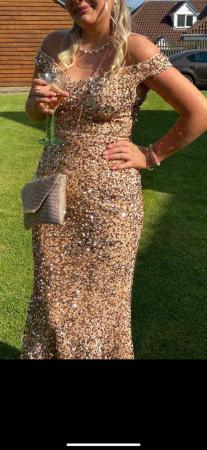 Image 2 of Rose gold prom dress, worn once