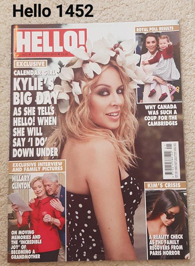 Preview of the first image of Hello Magazine 1452 - Calendar Girl Kylie's Big Day.