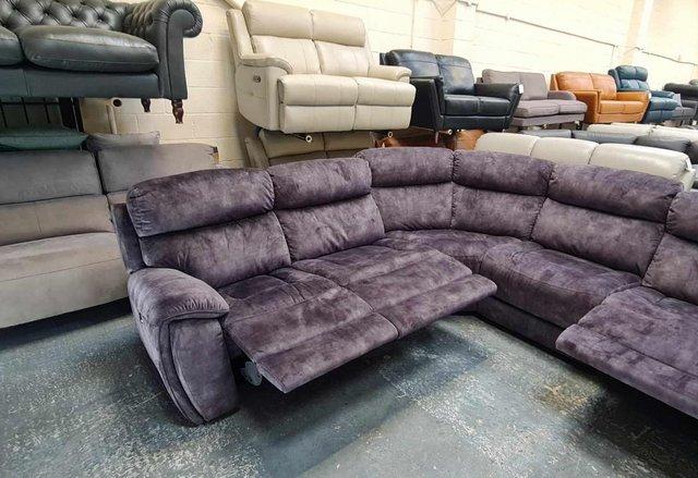 Image 14 of Radley Decent charcoal fabric electric recliner corner sofa