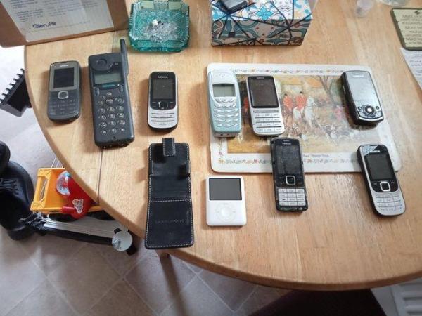 Image 1 of Eight mobile phones old school ones
