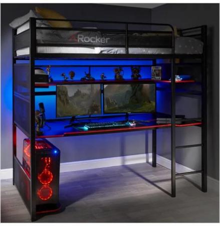 Image 1 of Xrocker high sleeper desk bed