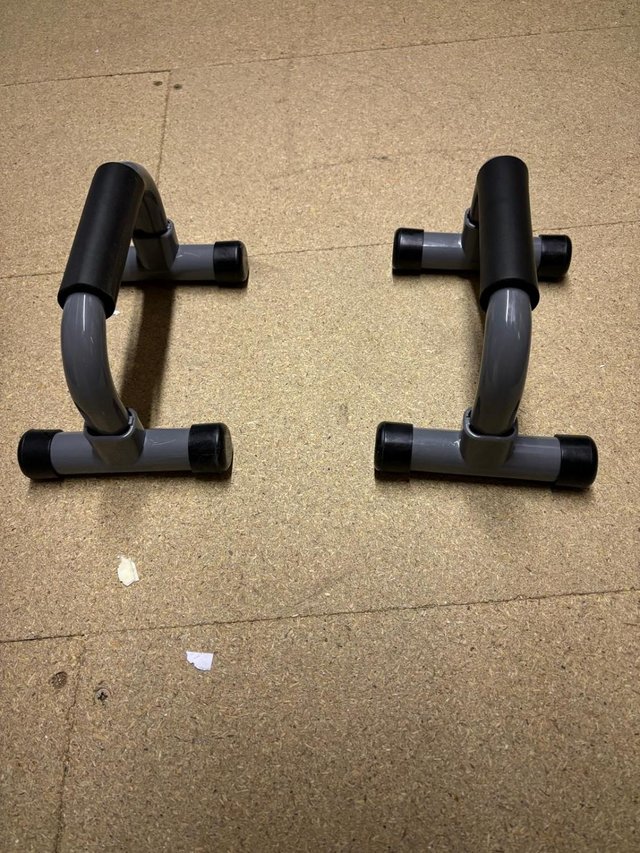 Preview of the first image of Crane Push up bars with foam handles.