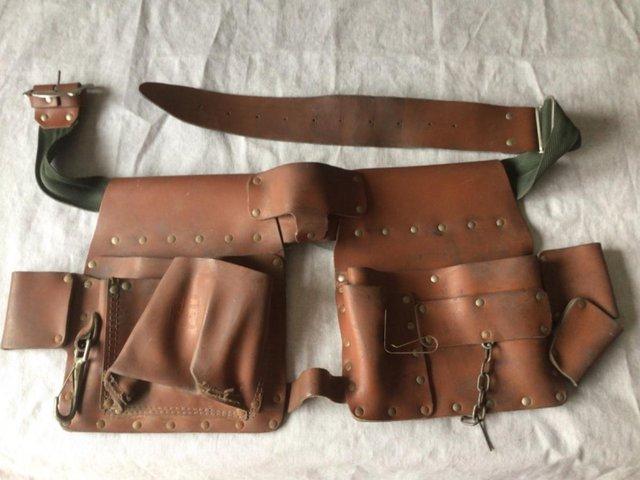 Preview of the first image of UNUSED VINTAGE  LEATHER TOOL BELT.