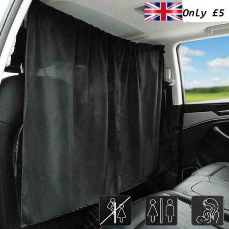 Image 1 of Car Divider Curtains Sun Privacy Shade Side Window Cover etc