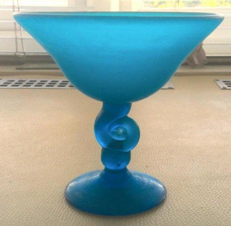 Image 2 of Vintage Handmade Sherekat Art glass bowl