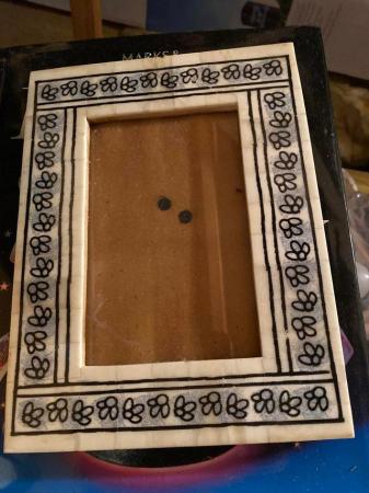 Image 1 of Indian artisan designed picture frame