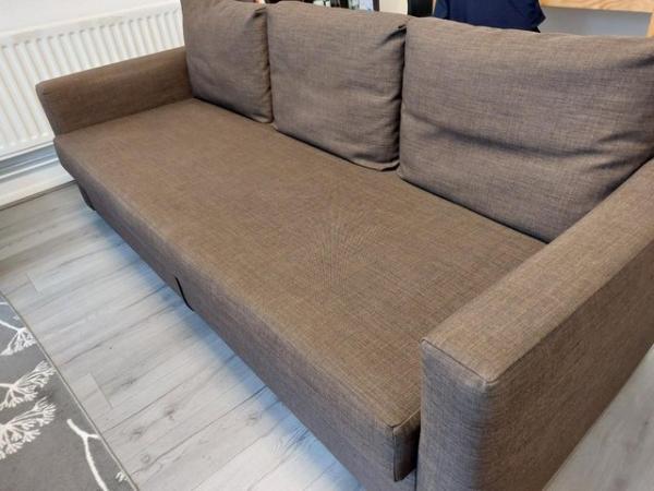 Image 1 of 3-seat sofa-bed, Brown - Great condition - 2 years old