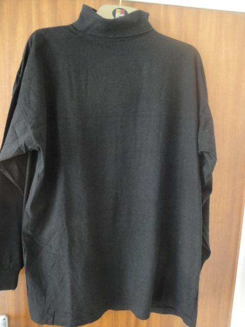 Preview of the first image of Black Polo Neck Sweater / Shirt / Jumper Size XL.