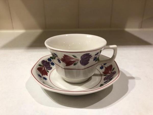 Image 1 of Tea Cups and Saucers - Adams Old Colonial